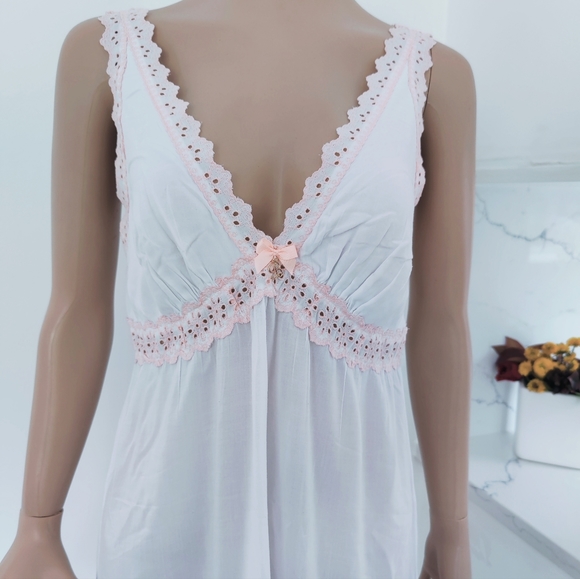 TED BAKER Ladies Pyjama Lounge Wear Night Dress White Size 10 Worn Once Immacula - Picture 3 of 13